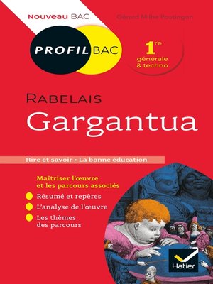 cover image of Profil--Rabelais, Gargantua (Bac 2024)